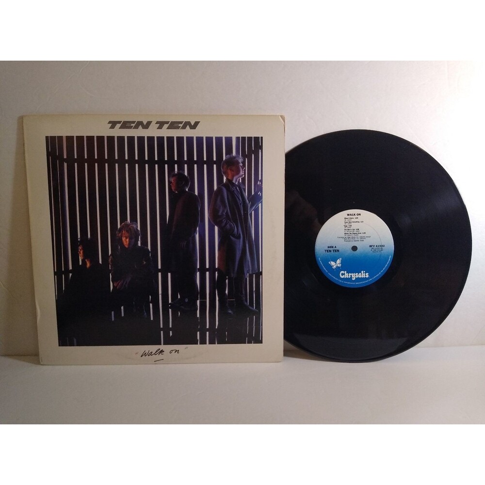 TEN TEN - Walk On Vinyl LP Record 1982 Chrysalis Records New Wave Promo NM